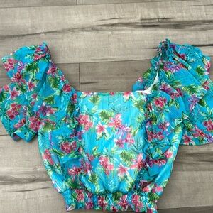 Lavender Brown crop top